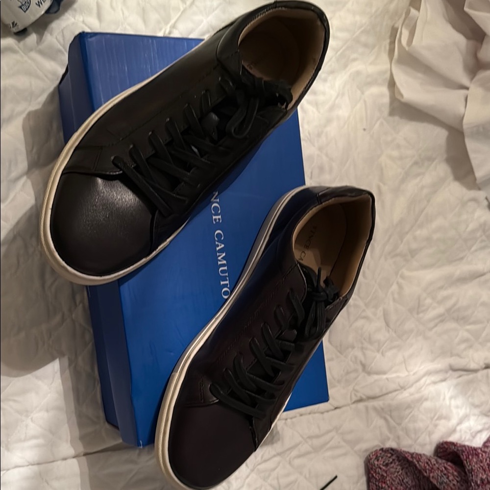 Vince Camuto Black Sneakers Sleek Minimalist Design